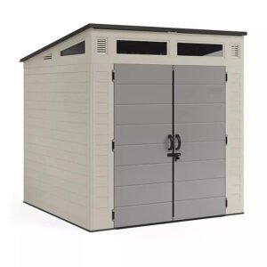 Suncast Modernist 7 x 7 ft. Resin Outdoor Storage Shed, Model BMS7780