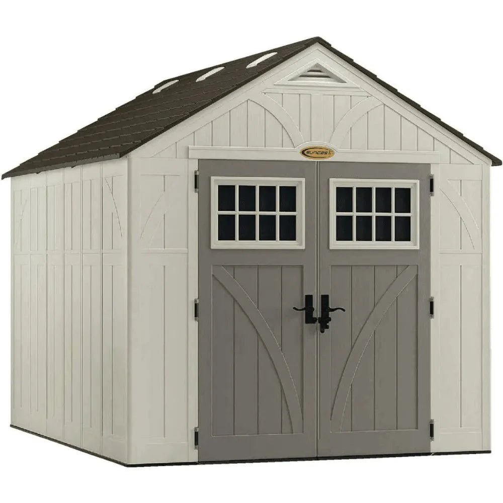 Suncast Tremont 8 x 10 ft. Resin Outdoor Storage Shed with Floor, Model BMS8100