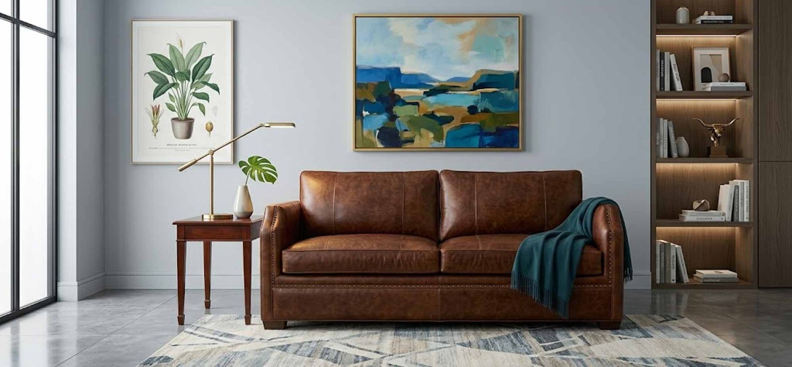 Sutton Leather Sofa - Image 12