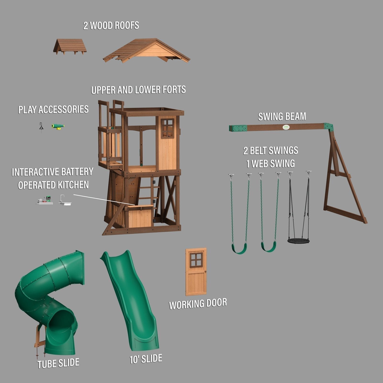 Tacoma Falls Swing Set - Image 15