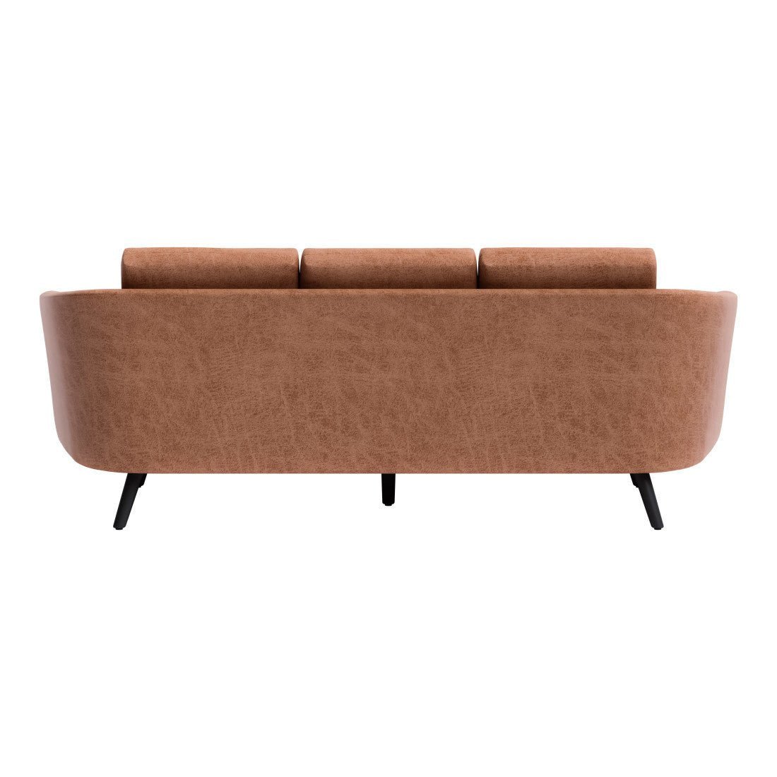 The Harrow – Brown Faux Leather Sofa - Image 6