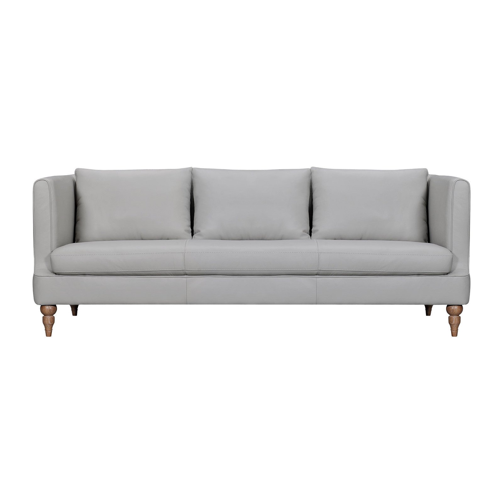 The Ravello – Gray Leather Sofa - Image 10