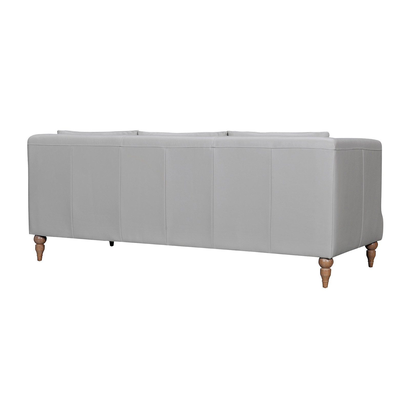 The Ravello – Gray Leather Sofa - Image 7