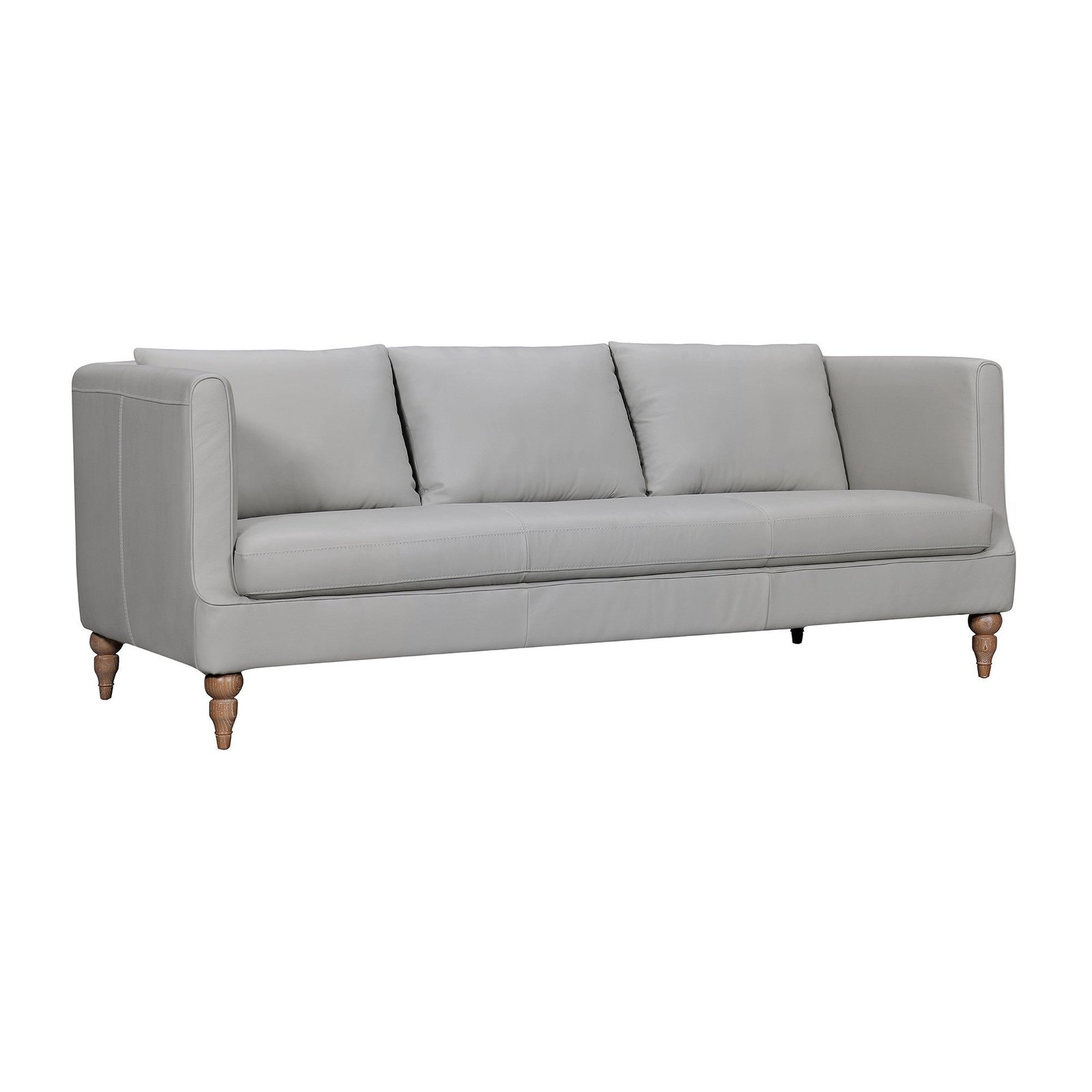 The Ravello – Gray Leather Sofa - Image 8