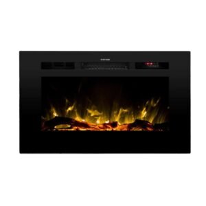 The Sideline 28 Inch Recessed Smart Electric Fireplace 80028