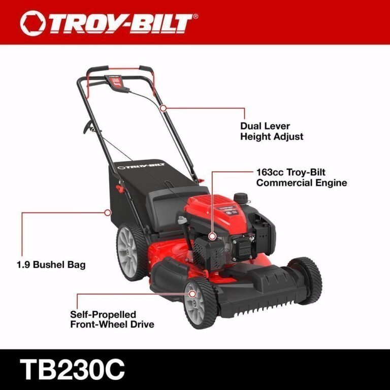 Troy-Bilt 21 in. 163cc 3-in-1 FWD Self Propelled Gas Mower - Image 3
