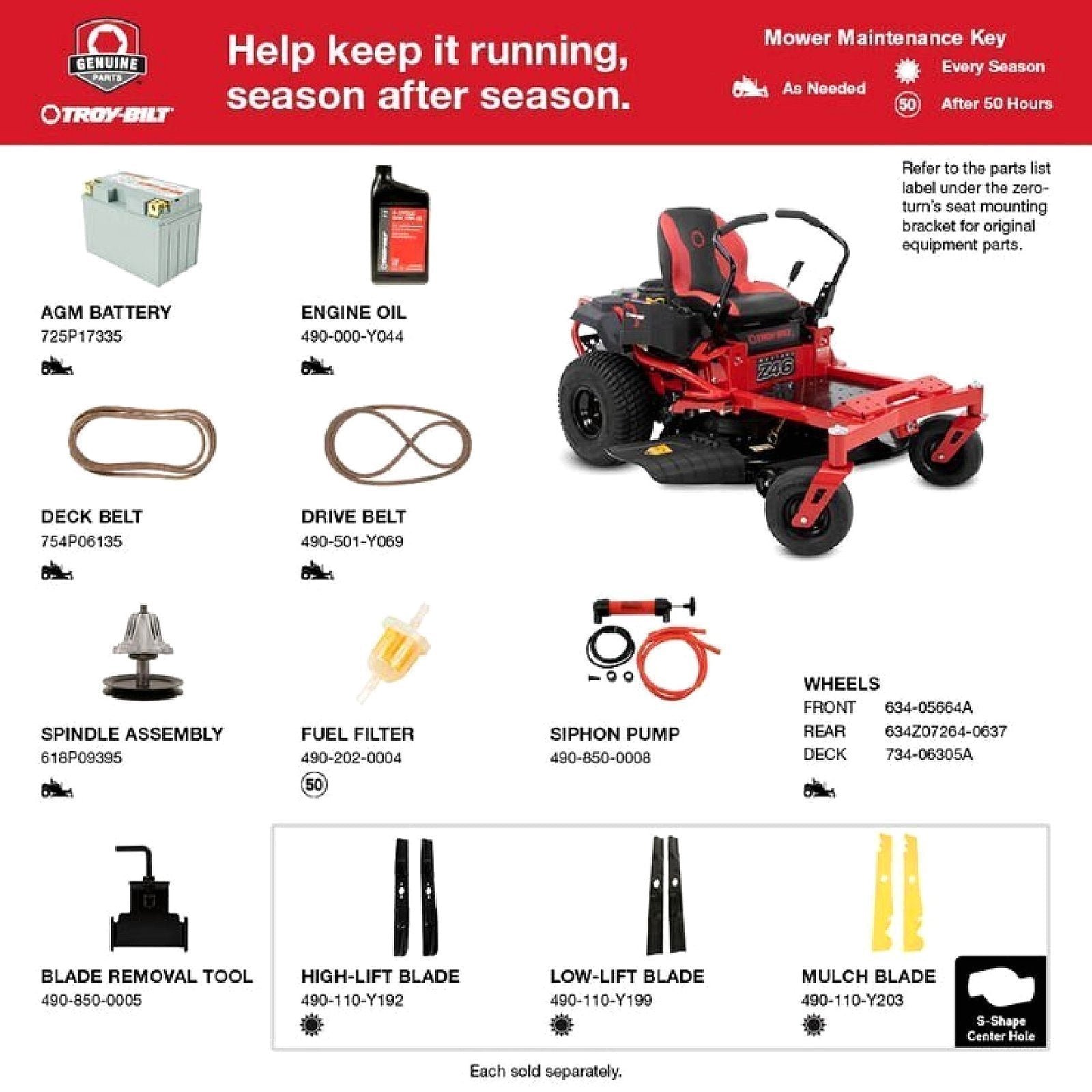 Troy-Bilt Mustang Z46 46-Inch 22 HP Zero-Turn Riding Lawn Mower