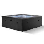 Wave Garda | 4-Person Eco Foam Hot Tub | Integrated Heater | Charcoal Black